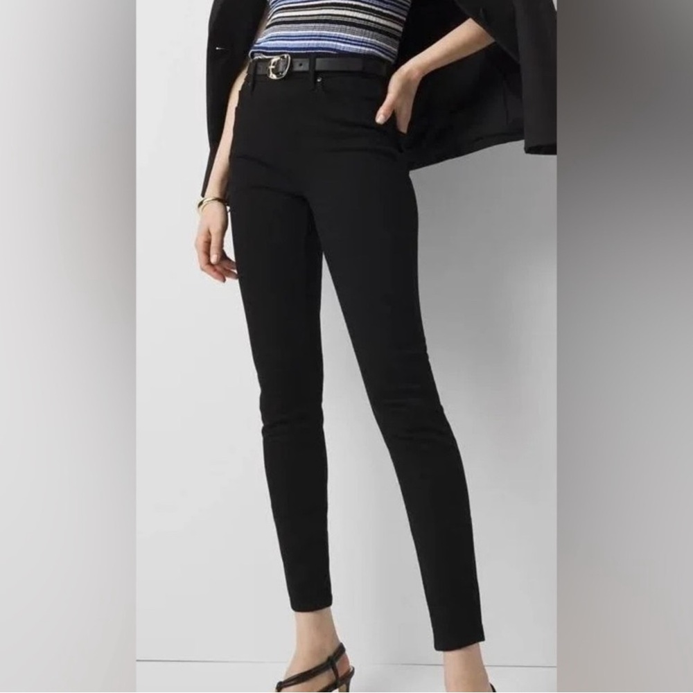 WHBM High Rise Sculpt Skinny Ankle Jean